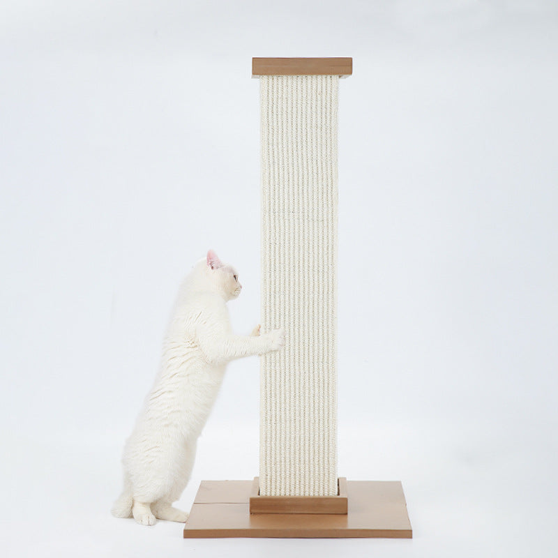 Transform Your Cat's Playtime with the Sisal Roman Column Shaped Pet Scratching Toy Board