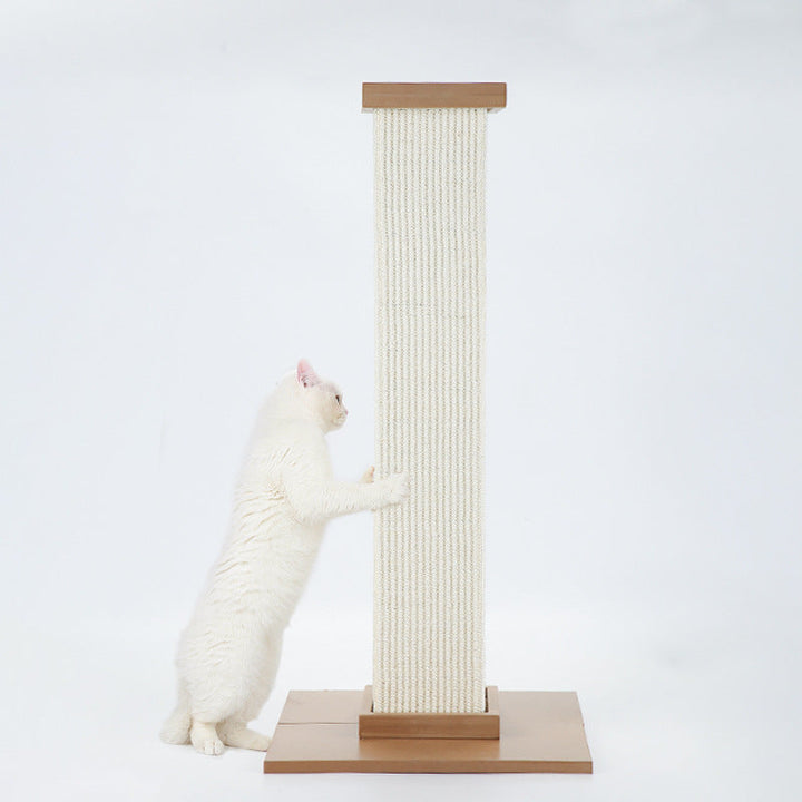 Transform Your Cat's Playtime with the Sisal Roman Column Shaped Pet Scratching Toy Board