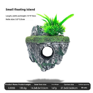 Transform Your Aquarium with the Floating Suspended Aquarium Stone Ornament