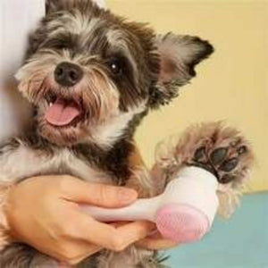 Nylon Pet Paw Brush For Gentle Grooming And Massage